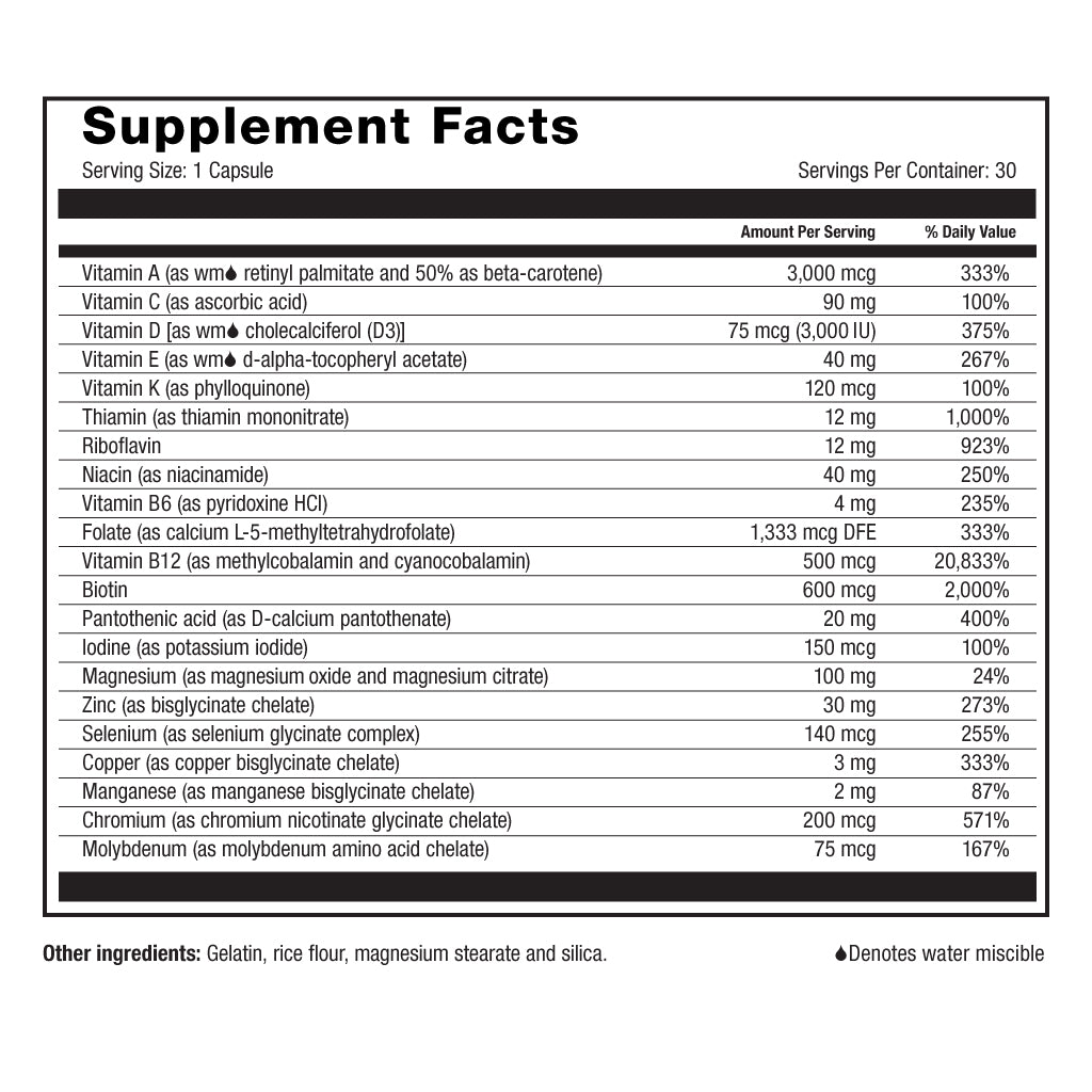 ESSENTIAL MULTI IRON FREE CAPSULES