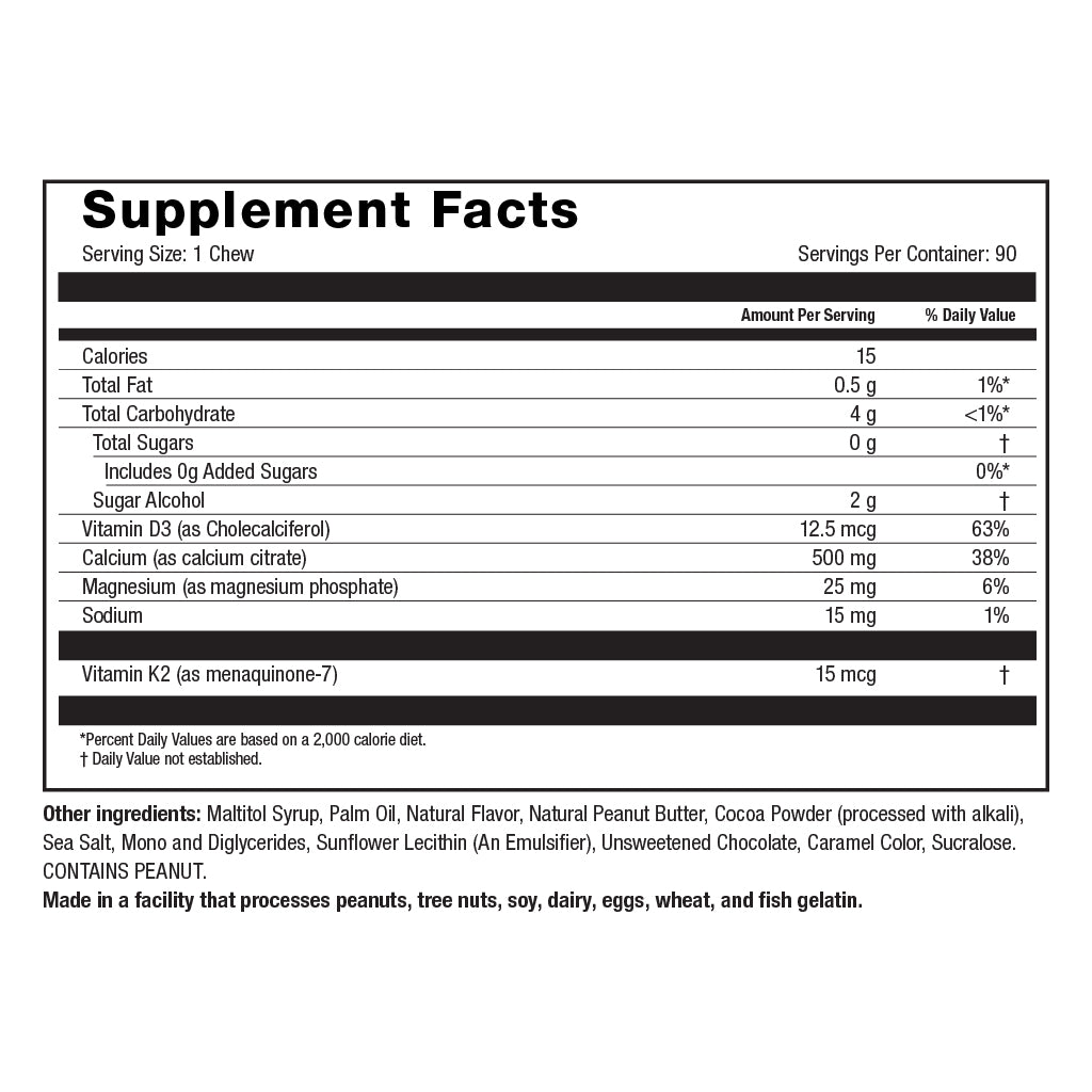 CALCIUM SOFT CHEW COMBOS 500 MG