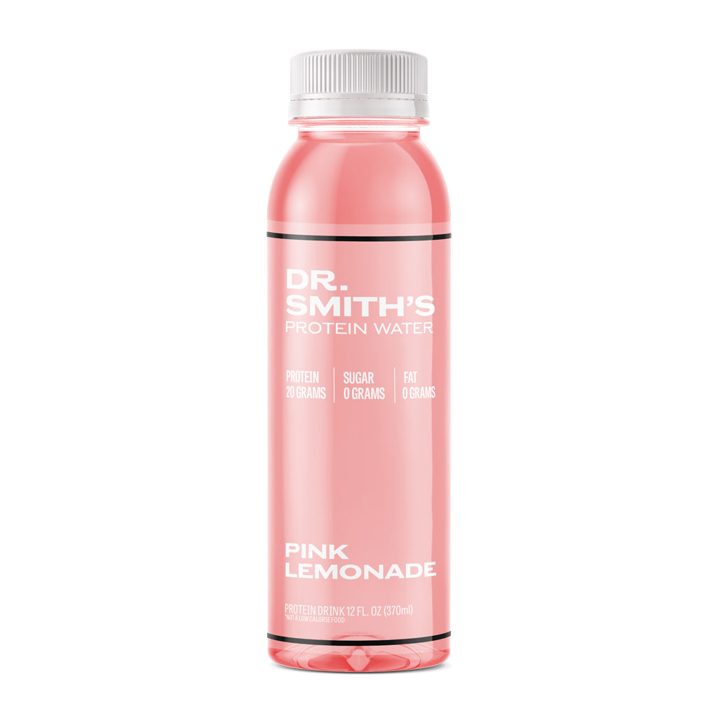 DR. SMITH'S PROTEIN WATER 4 OR 12 PACK PINK LEMONADE