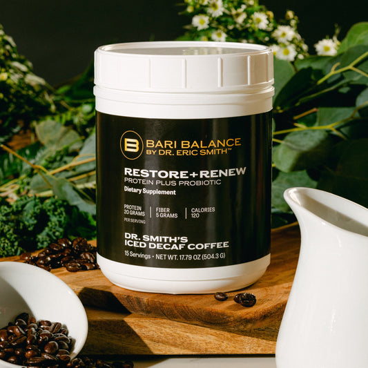 RESTORE + RENEW DR. SMITH'S ICED COFFEE PROTEIN POWDER