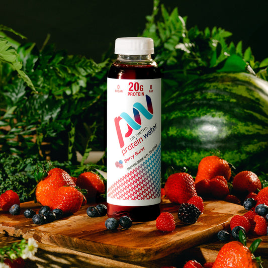 DR. SMITH'S PROTEIN WATER 4 OR 12 PACK BERRY BURST