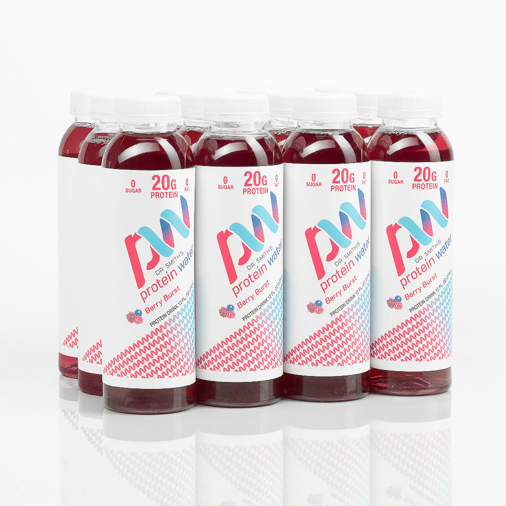 DR. SMITH'S PROTEIN WATER 4 OR 12 PACK BERRY BURST