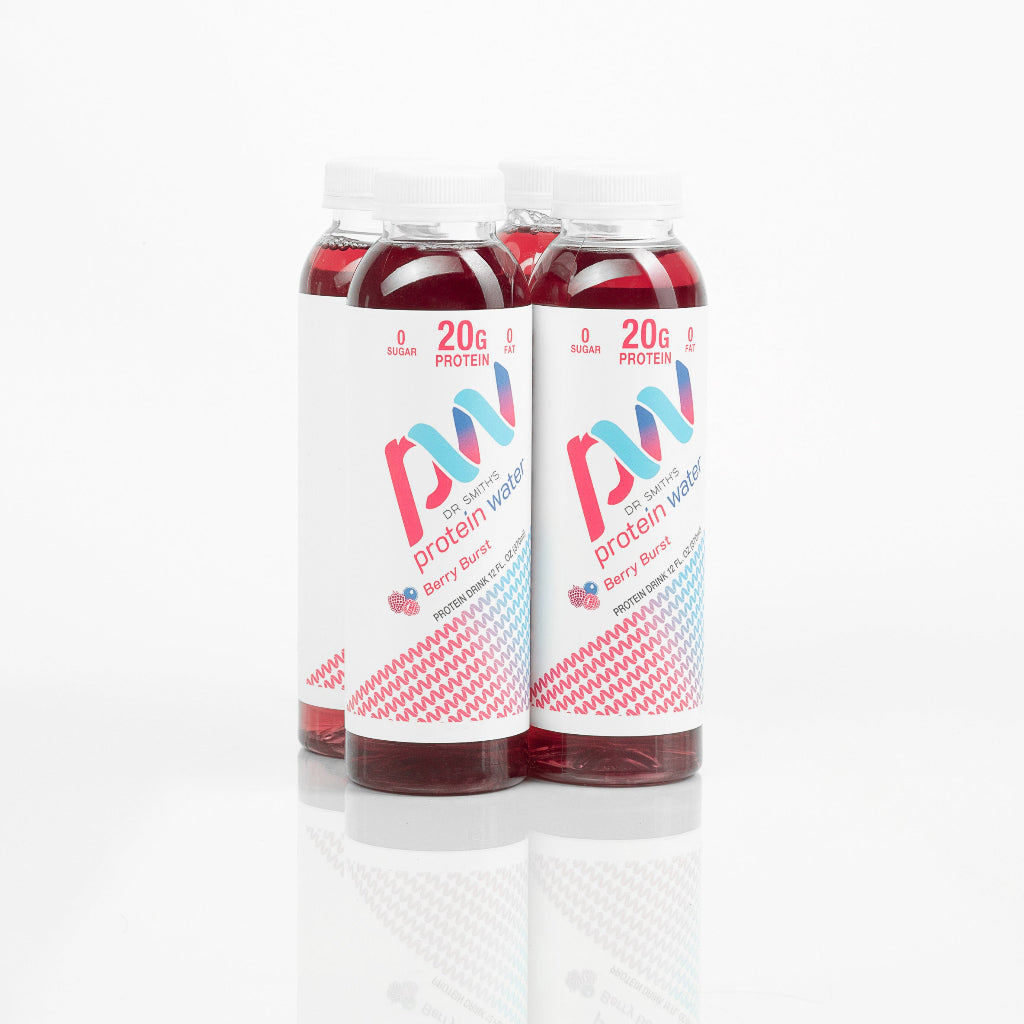 DR. SMITH'S PROTEIN WATER 4 OR 12 PACK BERRY BURST