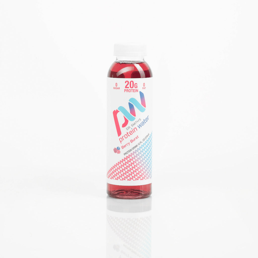 DR. SMITH'S PROTEIN WATER 4 OR 12 PACK BERRY BURST