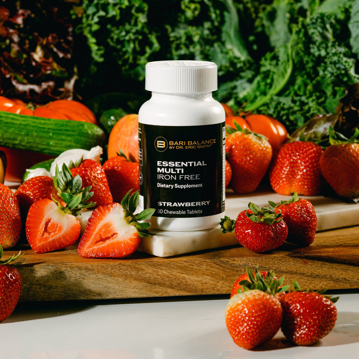 ESSENTIAL MULTI - IRON FREE CHEWABLES STRAWBERRY