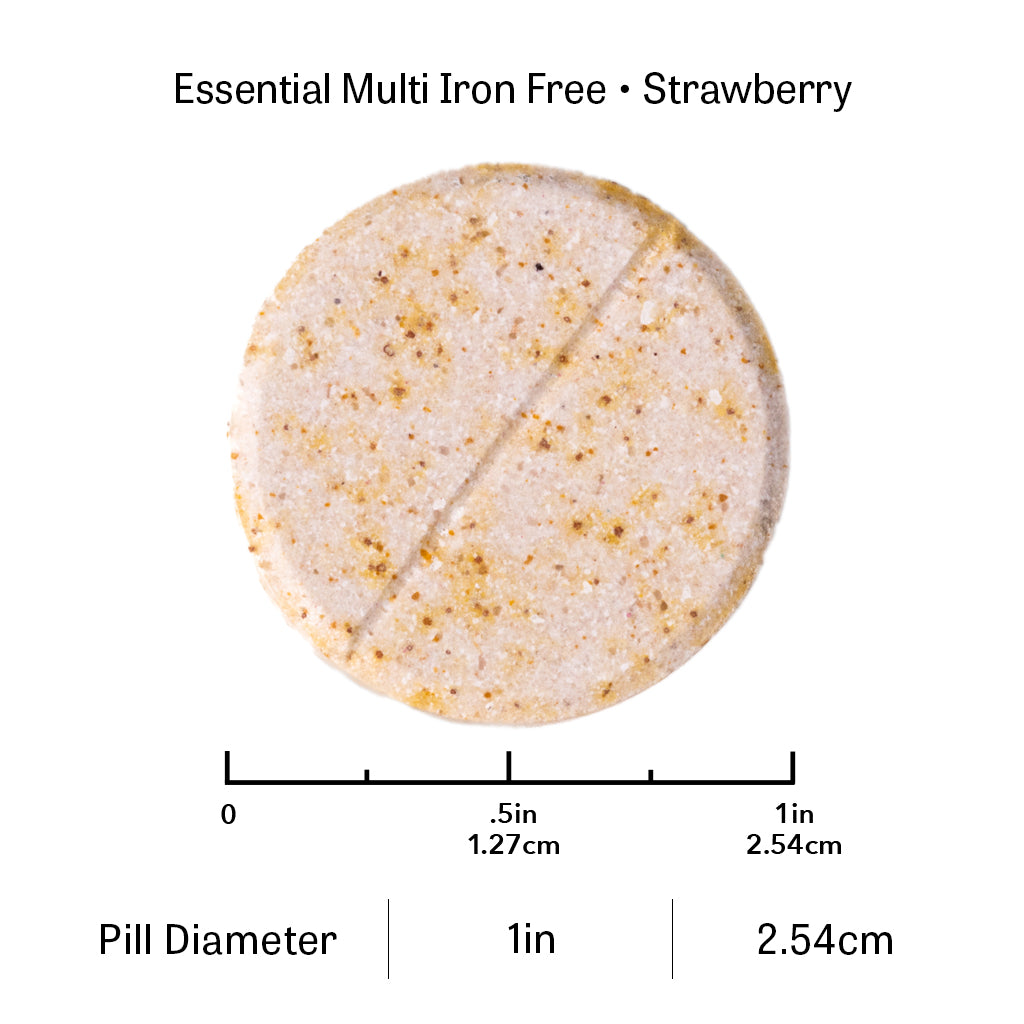 ESSENTIAL MULTI - IRON FREE CHEWABLES STRAWBERRY